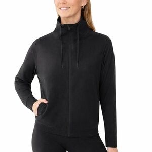 Kirkland Signature Women's XL Active Full Zip Black H0535